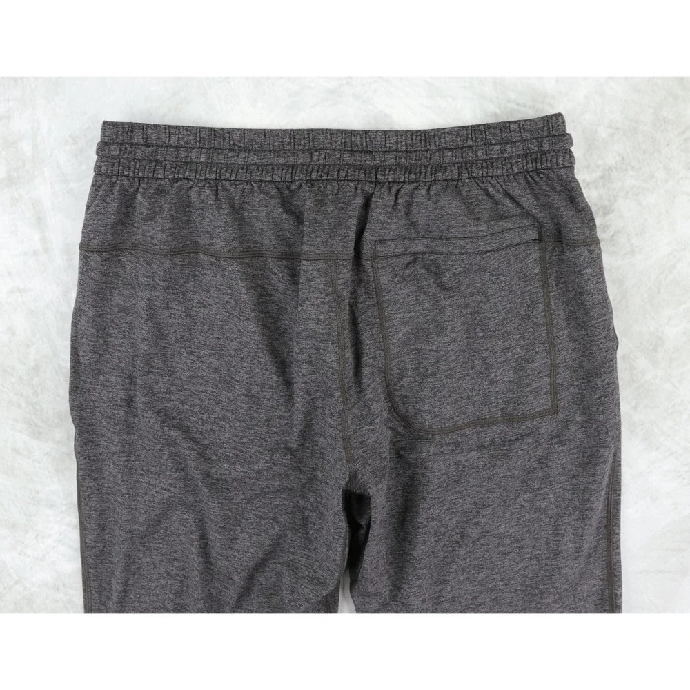 New Lululemon Soft Jersey Jogger Men Large Gray Heathered Slim Tapered M5BBYS